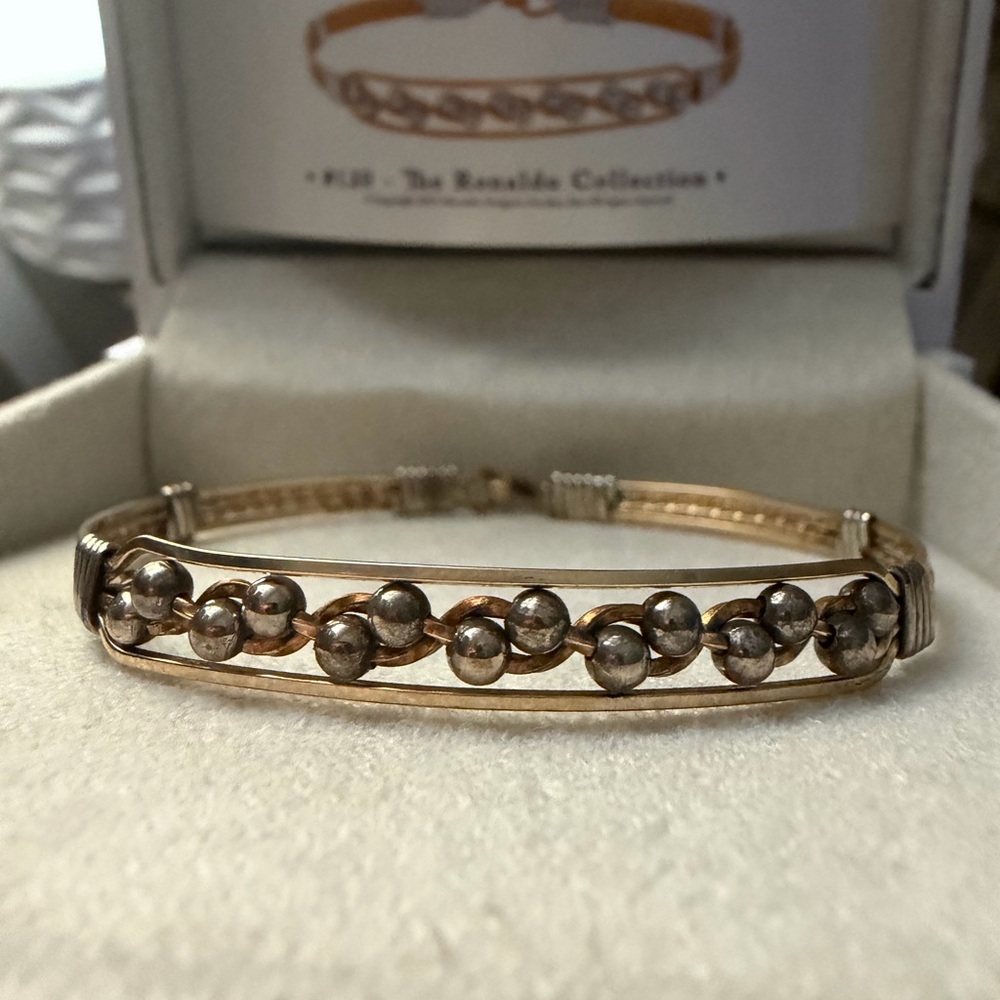 Ronaldo “Journey” Two-Tone Beaded Bracelet | 14k Gold & Sterling | Retired - Picture 2 of 4